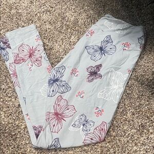Floral Butterfly Lula roe Leggings